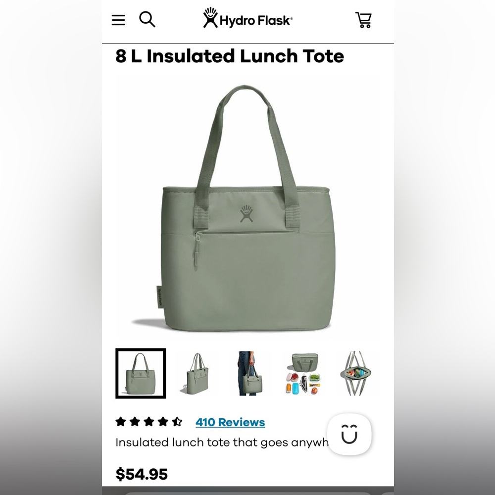 Insulated lunch tote